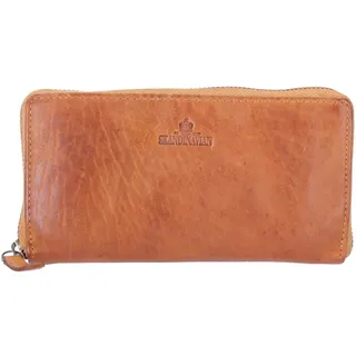 The Skandinavian Brand Lady Zip Wallet Portemonnaie cognac