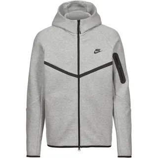 Nike Herren Shirt Tech Fleece Windrunner, dk grey heather/black XXL