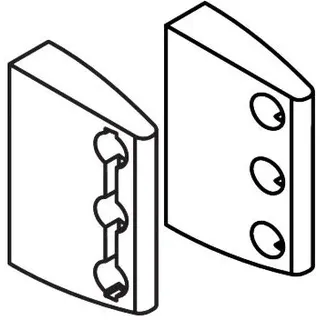 Hansgrohe Relinghalter Pharo Duschpaneel 96670450 Exclusiv ML10/M10 weiss