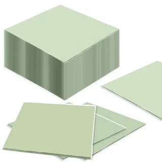 Rongrongago 100 Stück Servietten Grün, 33×33 Eukalyptusgrün Servietten für Hochzeitsbankette Und Geburtstagsfeiern