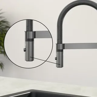 Villeroy & Boch Steel Expert Einhebel-Küchenarmatur Anthracite