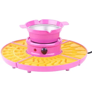 Rosenstein & Söhne Schokoladenfondueset: Gummibärchen-Maschine und Schokokonfekt-Maker mit Gussformen-Set, 25 W (Schoko Schmelzer, Schokoladenbrunnen-Set, Form)