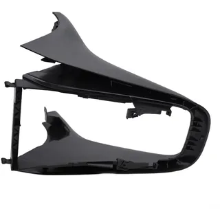 Eawfgtuw Mittelkonsole Rahmen Verkleidung für Golf 6 MK6 2008-2013 Mittelkonsole Rahmen Verkleidung Schalttafel Abdeckung Schwarz ABS Kunststoff Innendekoration Ersatzteil 5K0863680 Einfache