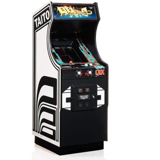 Numskull Quarter Arcades Qix Collector's Edition Mini Arcade – Authentische Holzreplik im Maßstab 1/4, Original-ROM, wiederaufladbarer Akku & 3W-Lautsprecher für Retro-Enthusiasten