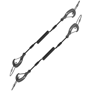 ATK Race ATK Kevlar Core Leashes Double Carabiner Fangriemen-Schwarz-One Size