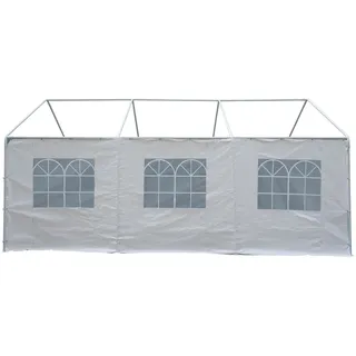 DEGAMO Seitenplane für Partyzelt 6 m Weiß