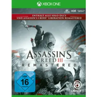 Ubisoft Assassins Creed 3: Remastered (USK) (Xbox One)