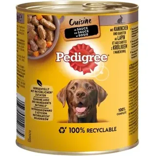 PEDIGREE Cuisine in Sauce Kaninchen & Karotten 800g (Menge: 12 je Bestelleinheit)