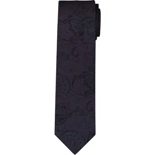 Olymp Krawatte OLYMP, Herren, aubergine, Web, Seide, Krawatten, reine Seide, modisches Muster, 6,5 cm