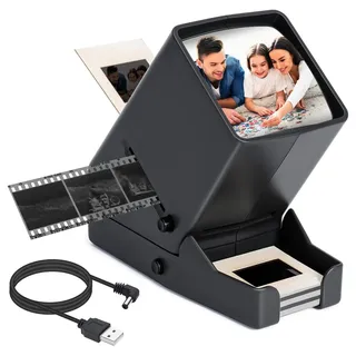 LED Diabetrachter für Alte Dias 35mm Negativ und Diaprojektor Dia-Betrachter ...