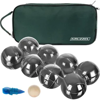 Boule 8 Kugel Set mit Zubehör für Outdoor-Aktivitäten Gravierte Motiven Hülle 22915