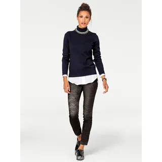 Heine Rollkragenpullover Blau 34
