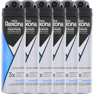 6 x Rexona Men Maximum Protection Cobalt Dry  Anti Transpirant jeweils 150 ml