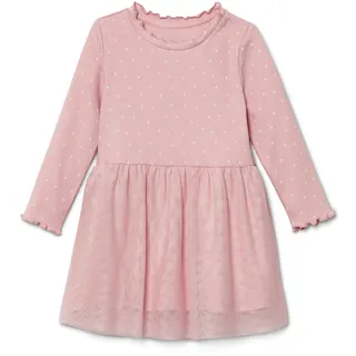 Tchibo - Kinder-Rippkleid - Gr. 86/92 - weiß