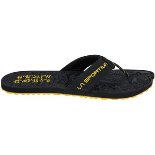 LA SPORTIVA M Jandal Gelb-Schwarz - Praktische komfortable Herren Zehenstegsandale, Größe EU 42 - Farbe Black - Yellow - 42 EU