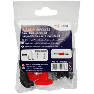 Friess Farbwalze Click&Roll 3 Stück für 8 mm Bügel