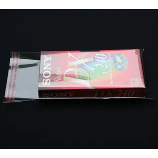 25 St. Schutzhüllen aus hochtransparenten Folie für VHS Video Kassetten mit dem Format 105 x 200 x 29 mm