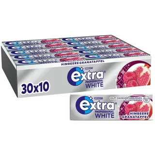 Extra® PROFESSIONAL WHITE HIMBEERE GRANATAPFEL Kaugummis 30x 10 Dragees
