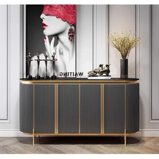 JVmoebel Sideboard Grau Holz Sideboard mit luxuriösem Design und eleganter Ästhetik (1 St., Sideboard), Made in Europa grau