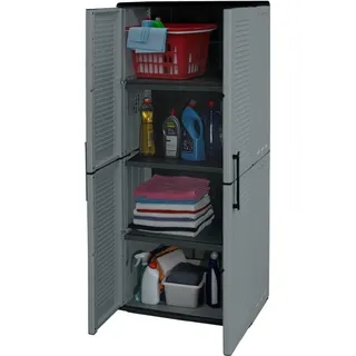 GarPet Gartenschrank Kunststoff Schrank Wetterfest Haushaltsschrank Werkstatt