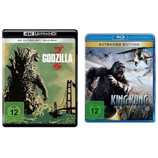 Godzilla (4K Ultra-HD) (+ Blu-ray 2D) & King Kong (Extended Edition) [Blu-ray]