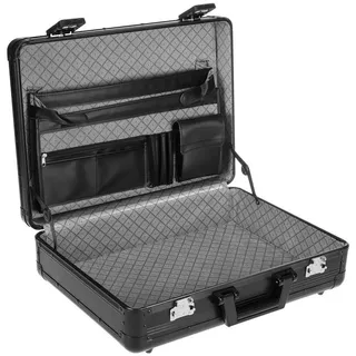 anndora Aktenkoffer Aluminium 38,0 x 28,0 x 8,0 cm Schwarz