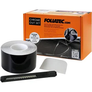 FoliaTec Chrome Out Set, schwarz glänzend,