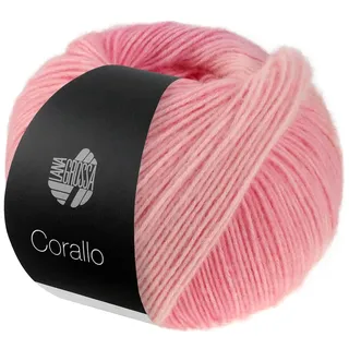 LANA GROSSA Corallo | Edle Baumwoll-Netzgarnstruktur mit Merinofasern und dezentem Farbverlauf | Handstrickgarn aus 70% Baumwolle & 30% Schurwolle | 100g Wolle, Stricken & Häkeln | 105m Garn FB 3