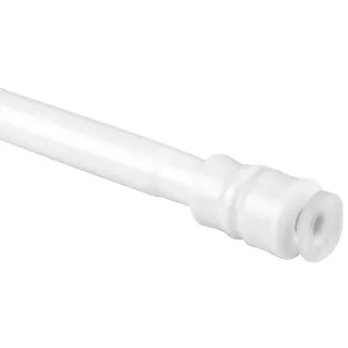 BestLivings Klemmstange ohne Bohren stufenlos ausziehbar 100–140cm Weiß Ø14mm Metall