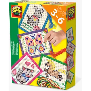 ses creative® Stickbild Ich lerne Sticken mehrfarbig