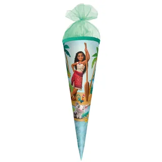 ROTH Schultüte, Disney Vaiana, 22 cm, rund, Tüllverschluss
