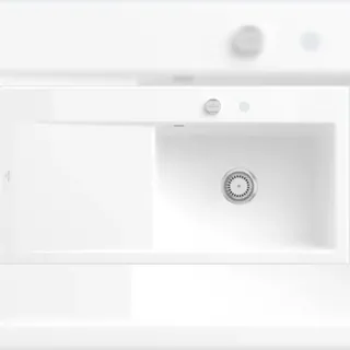 V&B Spüle Subway Style 60 re, m Abl.garn, Exzenter, we. alp C-plus