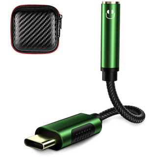 USB C Kopfhörer Adapter Aux,USB C auf 3.5 Klinke Adapter Audio für iPhone 16 Samsung A54 A34 A55 A35 A53 A33 S23 FE Ultra S21 FE Z Flip6,Oneplus 12 10 Pro 9 Pro,Mi 14 Poco X6 Pro Pixel 9 Pro XL 8a 7a