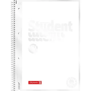 Brunnen Collegeblock Premium Student A4 Weiß 80 Blatt
