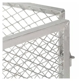 vidaXL Gartenkomposter 100x100x77 cm Verzinktes Eisen