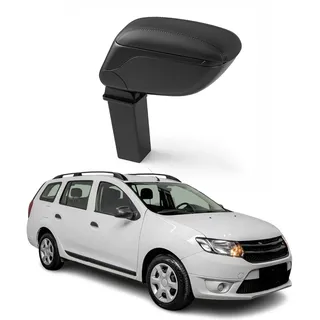 OMAC Armlehne für Dacia Logan MCV 2014-2020 - Snap-On - ABS + Kunstleder - Keine Bohrung oder Installation - Einfache Montage Black