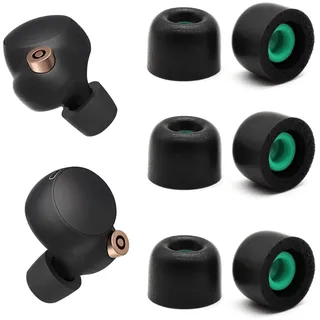 Memory Foam Ear Buds Ohrstöpsel für Sony WF-1000XM4 Ohrstöpsel Ersatz Sony AR Piece Foam Tips fürWF-1000XM4 WF-1000XM5 Fit Charging Case Größe M (3 Paare)