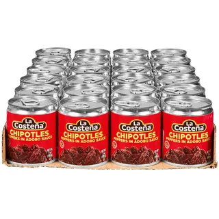 La Costena Chipotle Chilli in Adobo Sauce 199 g, 24er Pack
