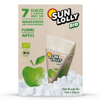 CO-RO A/S Sun Lolly Wassereis zum Selbsteinfrieren Apfelgeschmack 7er
