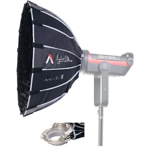 Aputure Light Dome Mini III - Φ58*32.7cm Kreisförmiger Mini-Bowens-Mount Softbox: Schnelles Setup mit faltbarem Design, Kompatibilität für Aputure & Amaran & andere Bowens-Dauerlichter