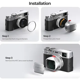 Freewell Fuji X100 Series Real Lens Hood(Silver)