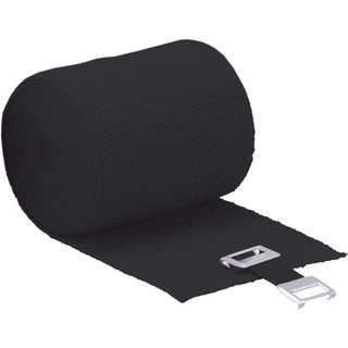 HÖGA Lastic-Color, schwarz, 8 cm x 5 m gedehnt, dauerelastische Idealbinde, 1er Pack (1 x 0.047 kg)