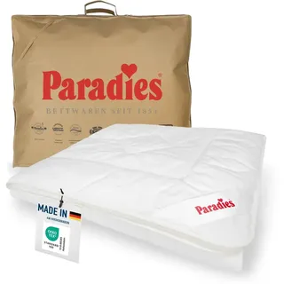Paradies Bettdecke 135x200 cm Prima Bio, pflegeleicht und atmungsaktiv, Sommer - Weiß