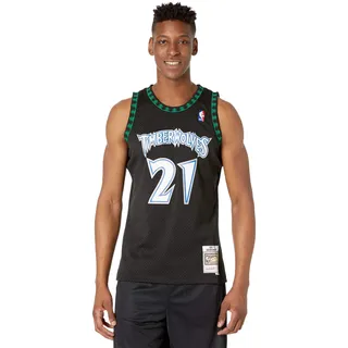 Mitchell & Ness NBA Minnesota Timberwolves Kevin Garnett Trikot Herren schwarz/hellblau, XXL - XXL