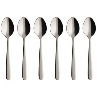 Villeroy & Boch Kaffeelöffel-Set 6-tlg. Edelstahl 14,2 cm Silber