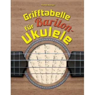 Grifftabelle für Bariton-Ukulele
