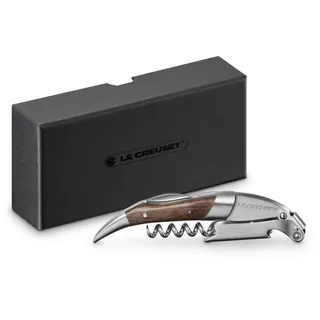 Le Creuset Kellnermesser Premium Korkenzieher, Walnussholz