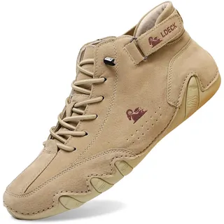 Generisch Bergxperten Schuhe Damen Ergonomischer Sommer Barfußschuhe Paar Wasserdicht & Schmerzlindernder Leder-Barfußschuh Atmungsaktive Orthopädische Barfuss - 40 EU