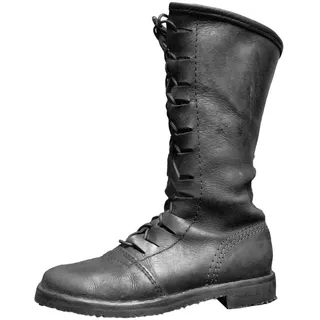Cowboy Boots, Mittelalter Schuhe Herren Wikinger Hoch Cowboystiefel Schwarz, Leder Westernstiefel Cowboy Stiefel Männer Piraten Western Stiefeletten Mit Absatz Lederstiefel Reitstiefel Festival 42 - 43 EU