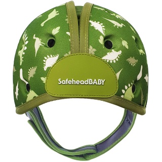 safehead SHB003 Babyhelm Dino, Kopfschutz für Babys, grün